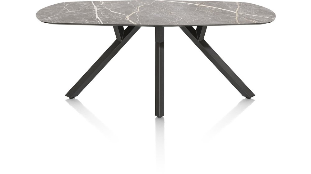Minato, Eetkamertafel - Ovaal - 240 X 110 Cm. - Lichtgrijs