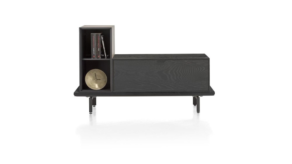 Elements, Platform 130 Cm. Incl. 2 Metalen Poten - Onyx