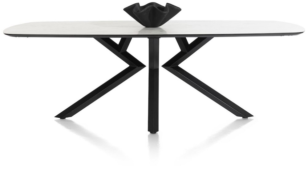 Masura, Eetkamertafel Ovaal - 240 X 110 Cm - Centrale Poot - Antraciet