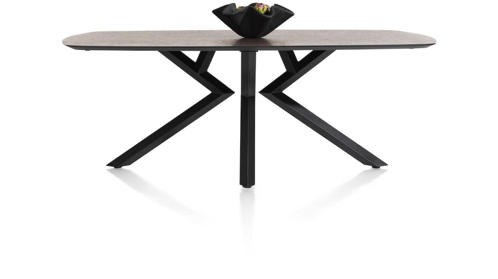 Masura, Eetkamertafel Ovaal - 200 X 105 Cm - Antraciet