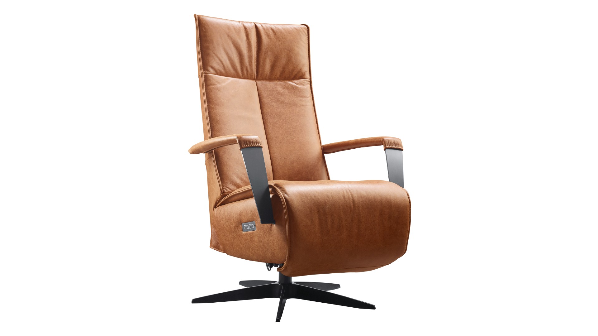 relaxfauteuil dalero m cognac leer