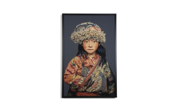 Tibetan Girl Schilderij 198X125cm
