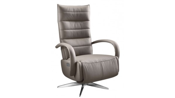 relaxfauteuil gubbio xs taupe leer