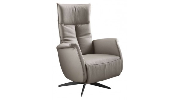 relaxfauteuil gubbio s taupe leer