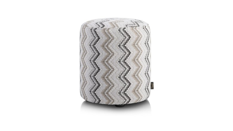 Beautiq - Lush Poef - Rond 42 Cm - Antraciet