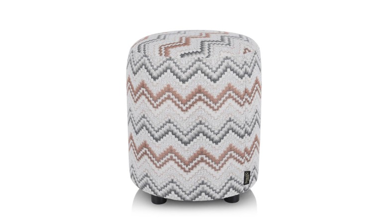 Beautiq - Lush Poef - Rond 42 Cm - Koper