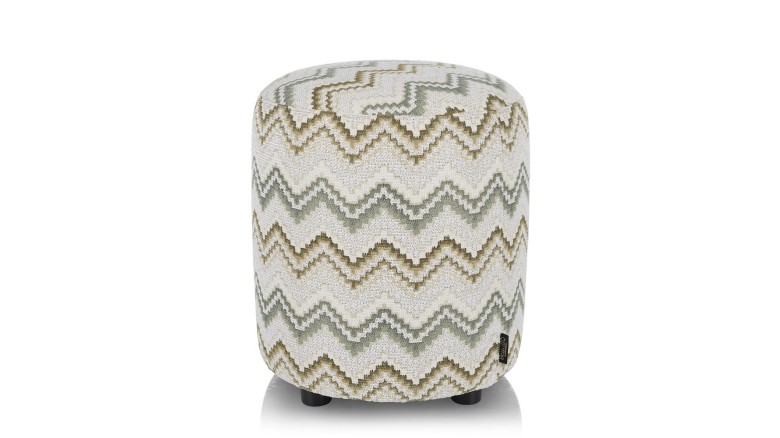 Beautiq - Lush Poef - Rond 42 Cm - Olijf
