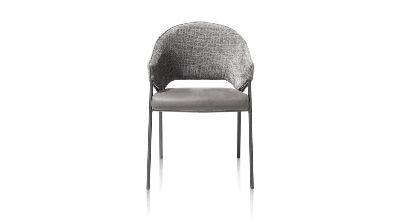 Nolan, Armstoel - Zwart Frame (ROB) - Combi Wave / Taurus - Antraciet