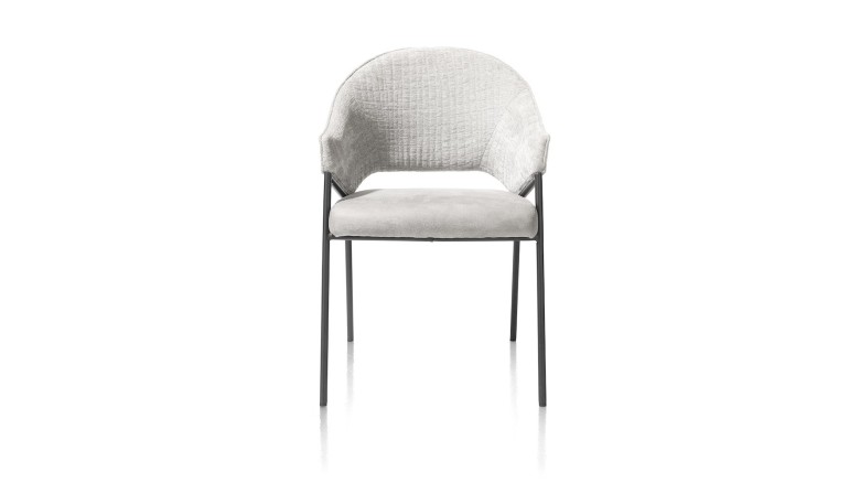 Nolan, Armstoel - Zwart Frame (ROB) - Combi Wave / Taurus - Ice Grey
