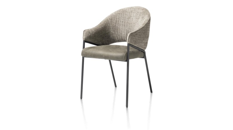 Nolan, Armstoel - Zwart Frame (ROB) - Combi Wave / Taurus - Olijf