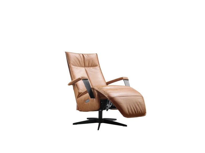 relaxfauteuil dalero m cognac leer