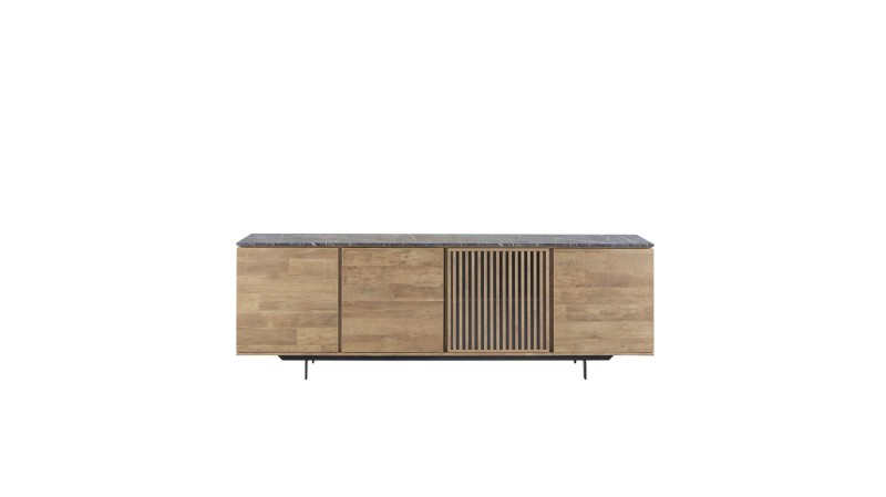 Dressoir Sirione HPL zebra marmer old teak