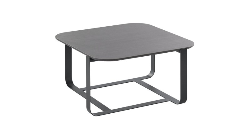 Salontafel Monzunio HPL zwart vierkant 60x60cm