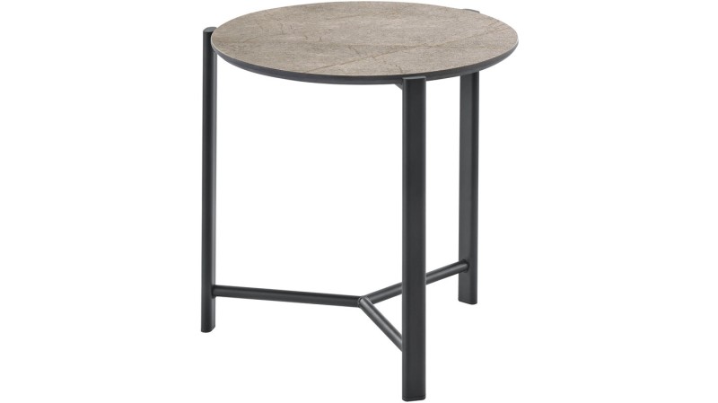 Salontafel Montona HPL brons rond 40cm