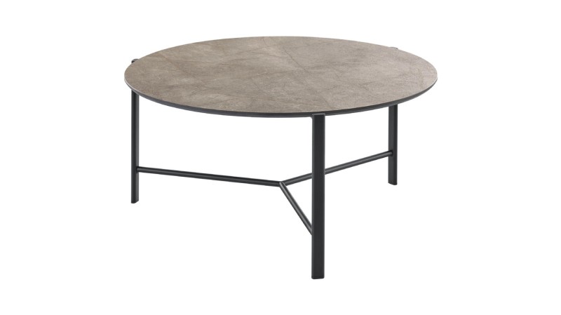 Salontafel Montona HPL brons rond 80cm
