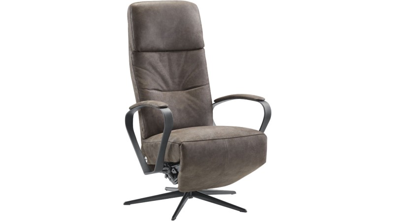 Relaxfauteuil Dock 5 M bruin microleder