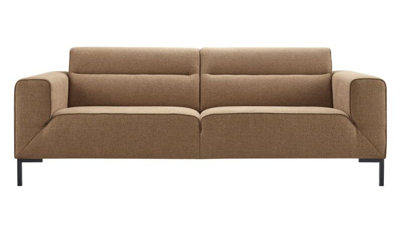 3-Zitsbank Ampara cognac bonell+HR zitting