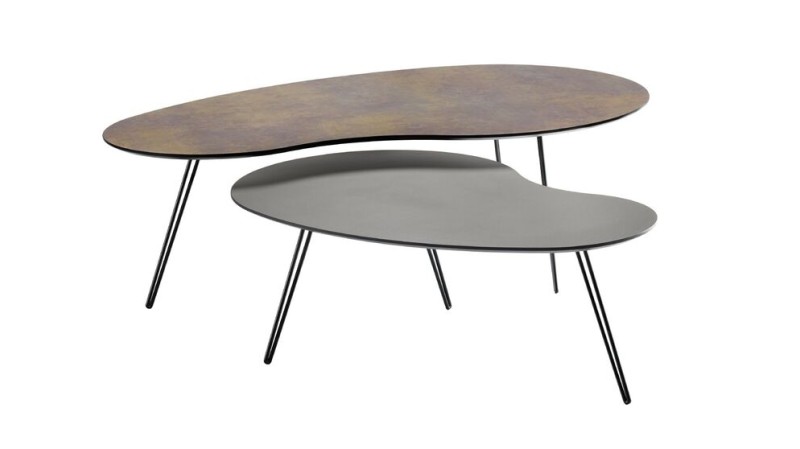 Salontafelset Yania bruin + antraciet