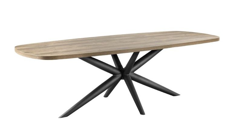 eettafel oltia rechthoek houtstructuur 250x110cm