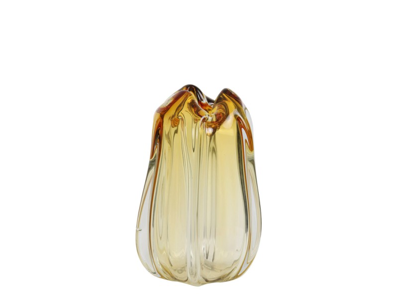 Vaas Murela glas amber rond 21cm